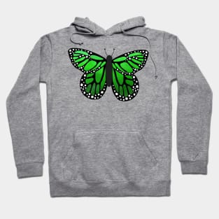 Green butterfly Hoodie